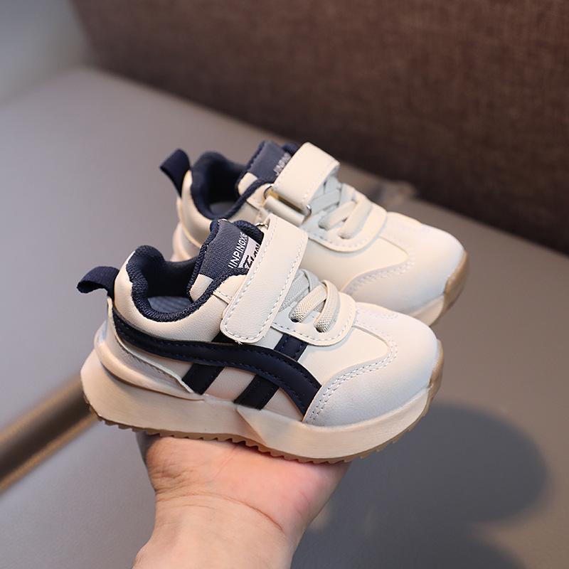 

Дитяче модне спортивне та повсякденне взуття на весну та осінь - Кросівки для хлопчиків та дівчаток Size 23, insole 14.5 cm бежевий