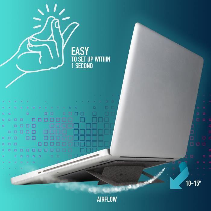 Support pour ordinateur portable - NGS - Lift Stand - Pliable - Antidérapant - Inclinaison 10/15°