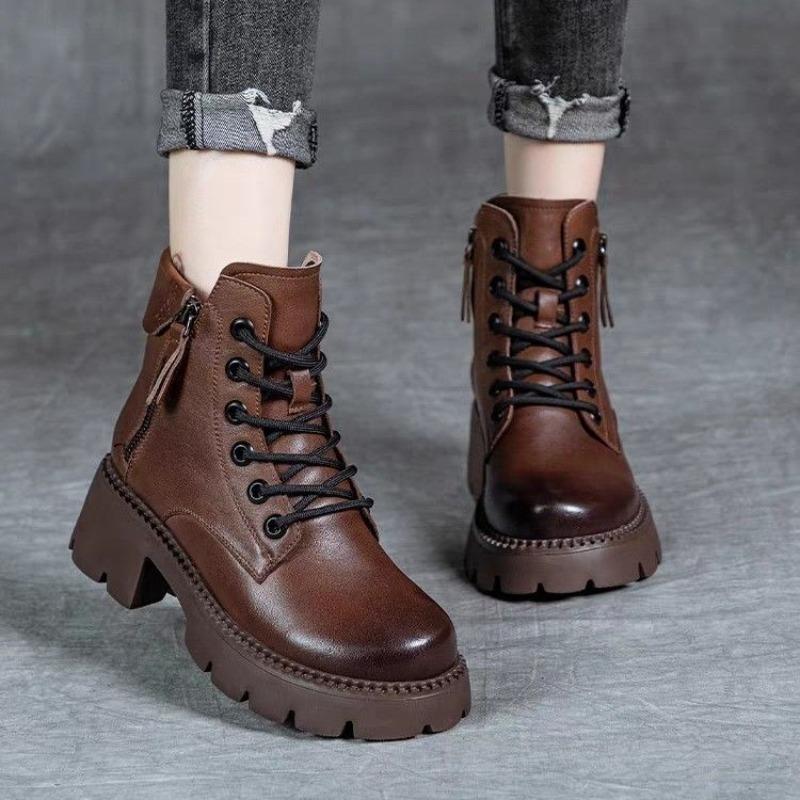 New autumn and winter Martin boots women's platform short boots skinny boots