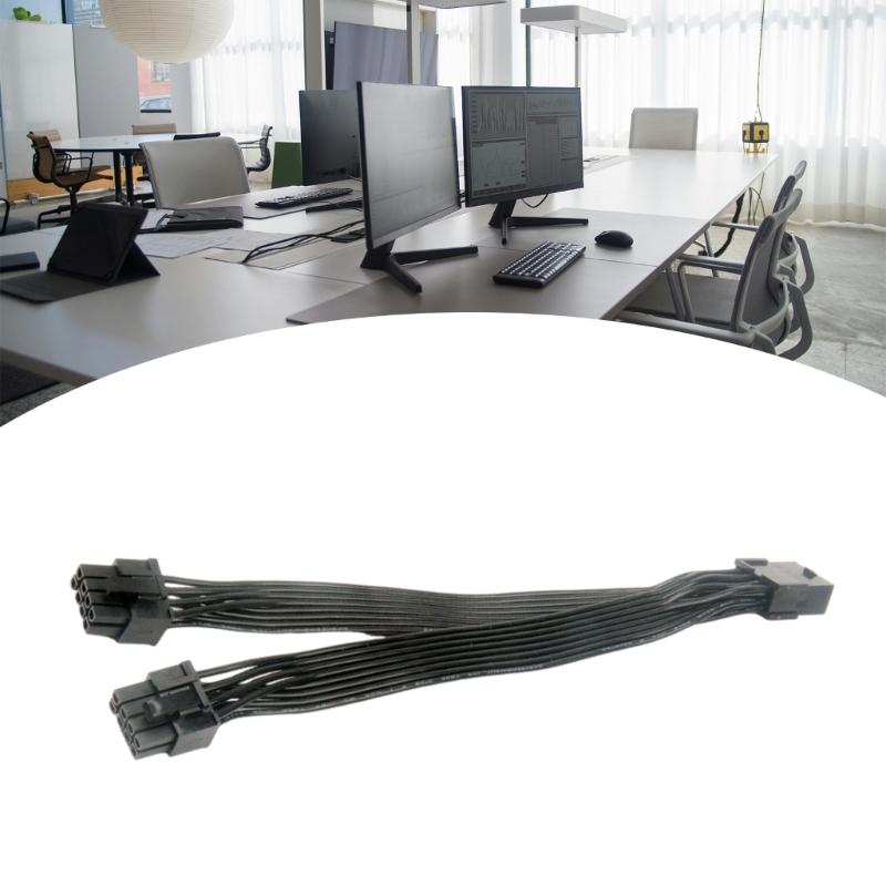 8Pin Female To 2x 8Pin (6 + 2) Male Cable Two PCIExpress 8Pin CPU or GPU Power Splitter Graphics Card Cable 20cm
