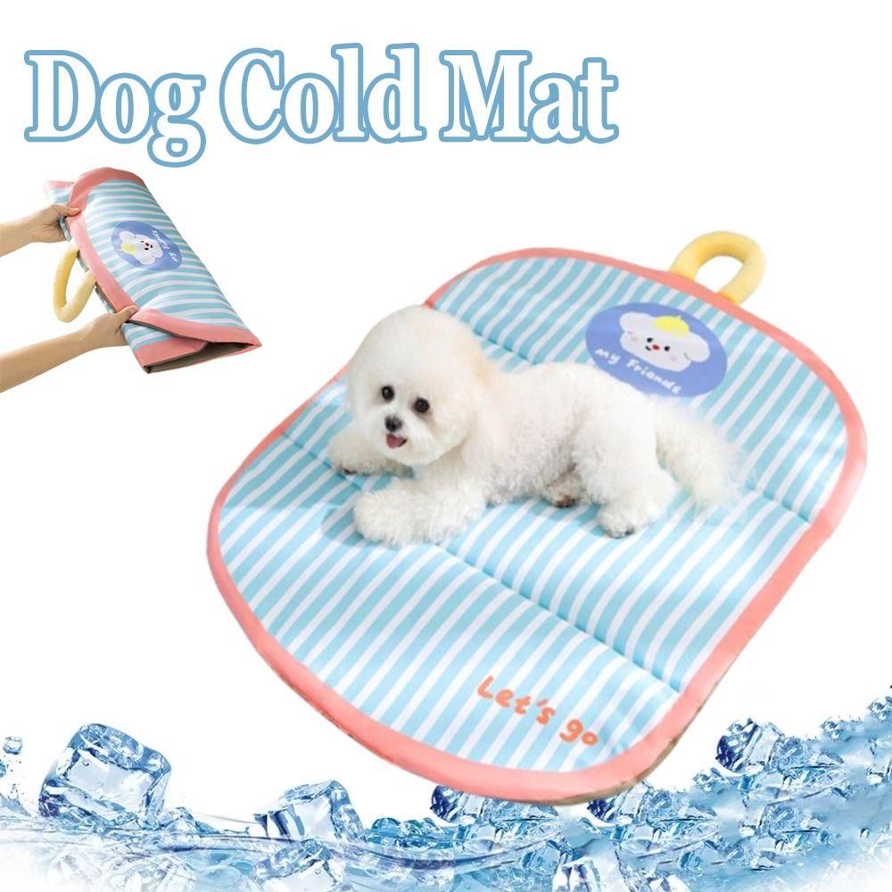 Cartoon Dog Cat Sleeping Pad Keep Cooling Dog Cold Bed Mat Washable Pet Cooling Mat Pet Kennel