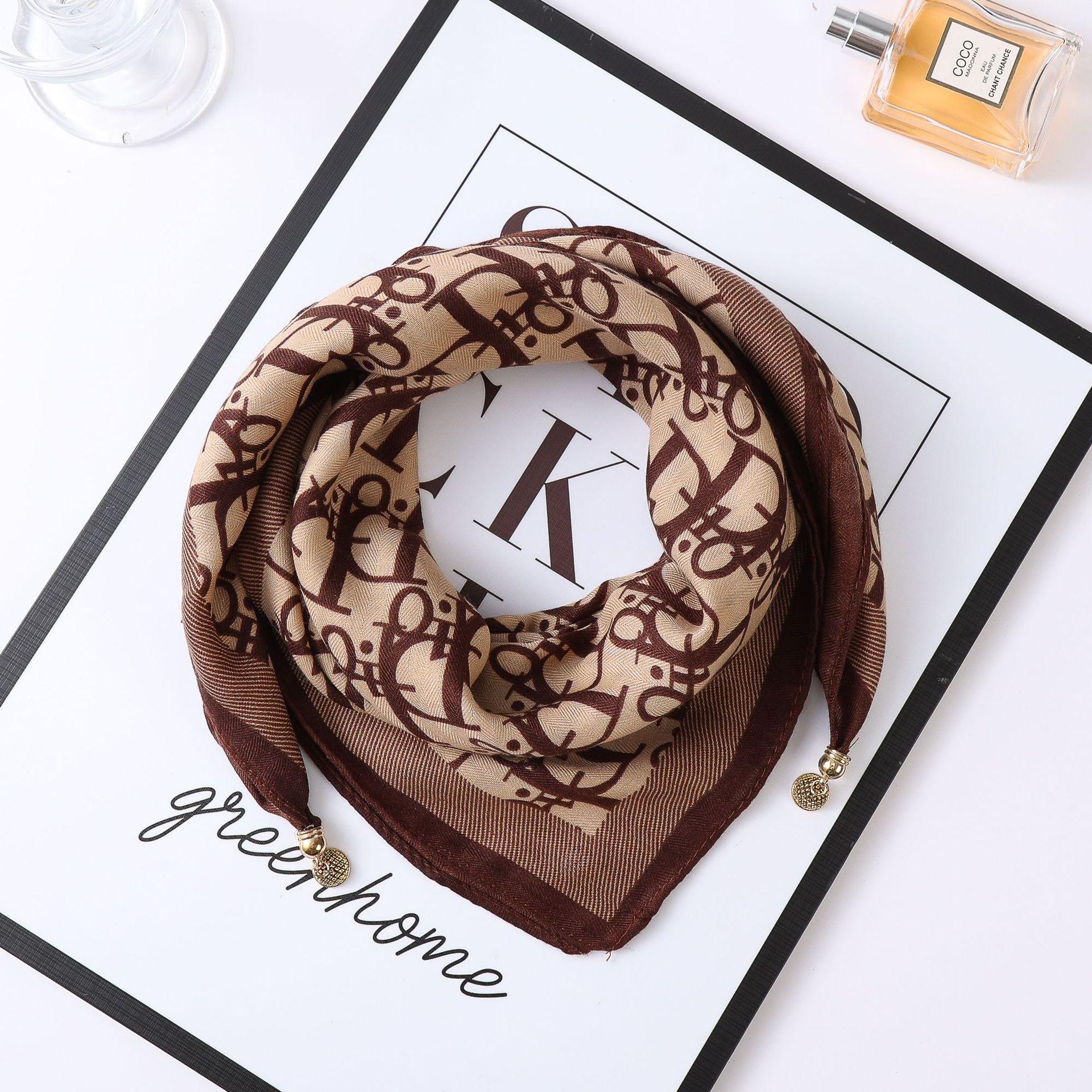 

Унисекс хлопковый льняной квадратный шарф - мягкий, дышащий, ветрозащитный и декоративный жаккардовый переплетенный модный