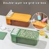 2 Layer Ice Trays Tool Quick Release Ice Making Mold For Home Kitchen