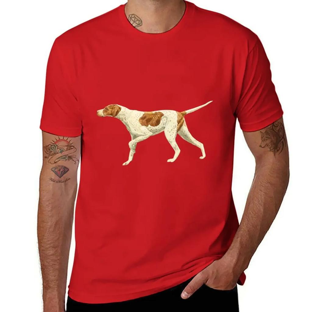 Pointer Dog Pointing English Pointer T-Shirt Bird Dog Lover T-Shirt plain Aesthetic clothing customizeds mens white t shirts
