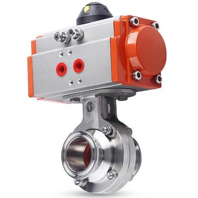 Stainless Steel Pneumatic Butterfly Valve