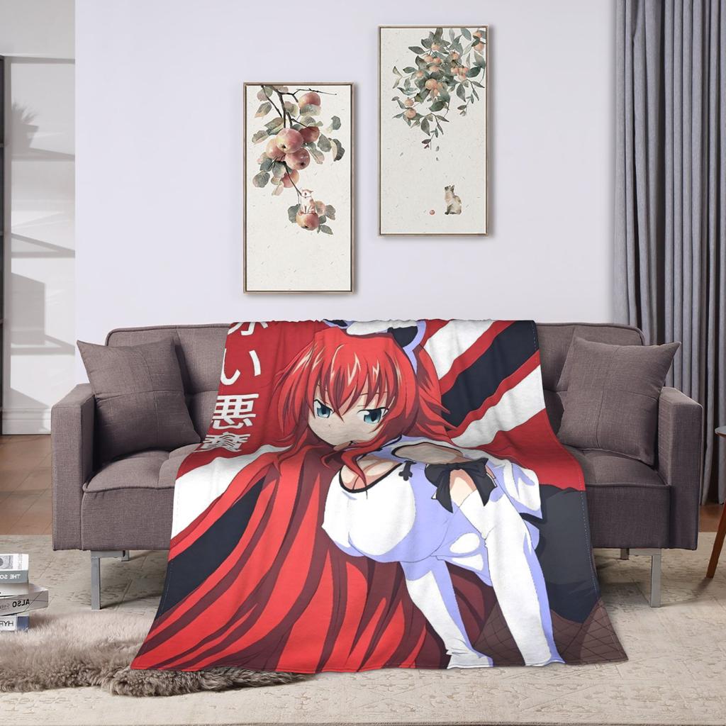 High School DxD  Blanket Quality Warm  Bedding Throws Winter Girls Boys Couch Bed Funny Bedspread