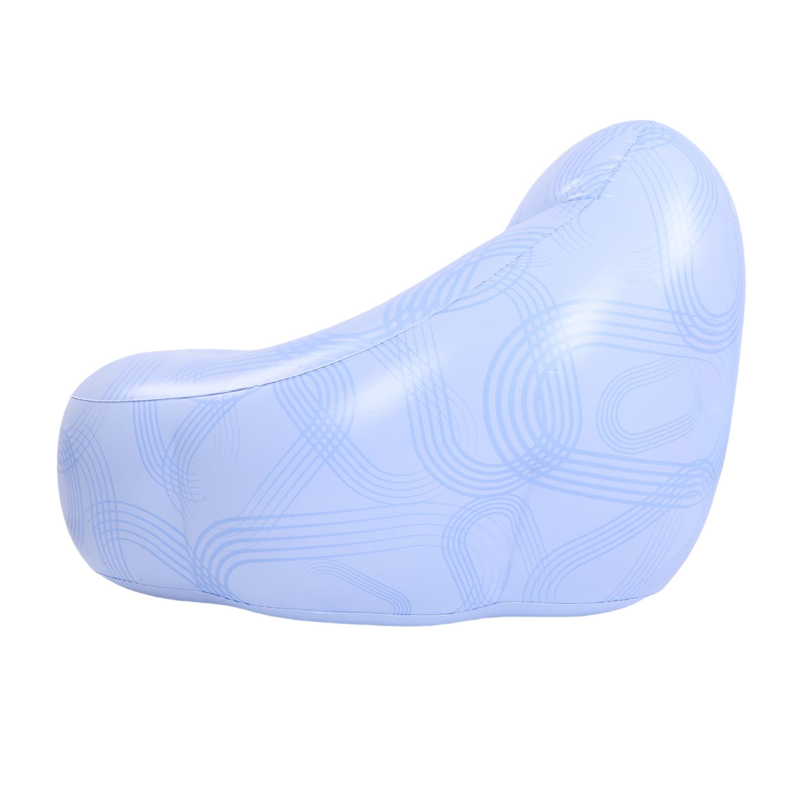 Надувной шезлонг Ch ПВХ Эргономичный Портативный Надувной диван Надувной диван для гостиной, спальни, балкона, сада и пикников, синий