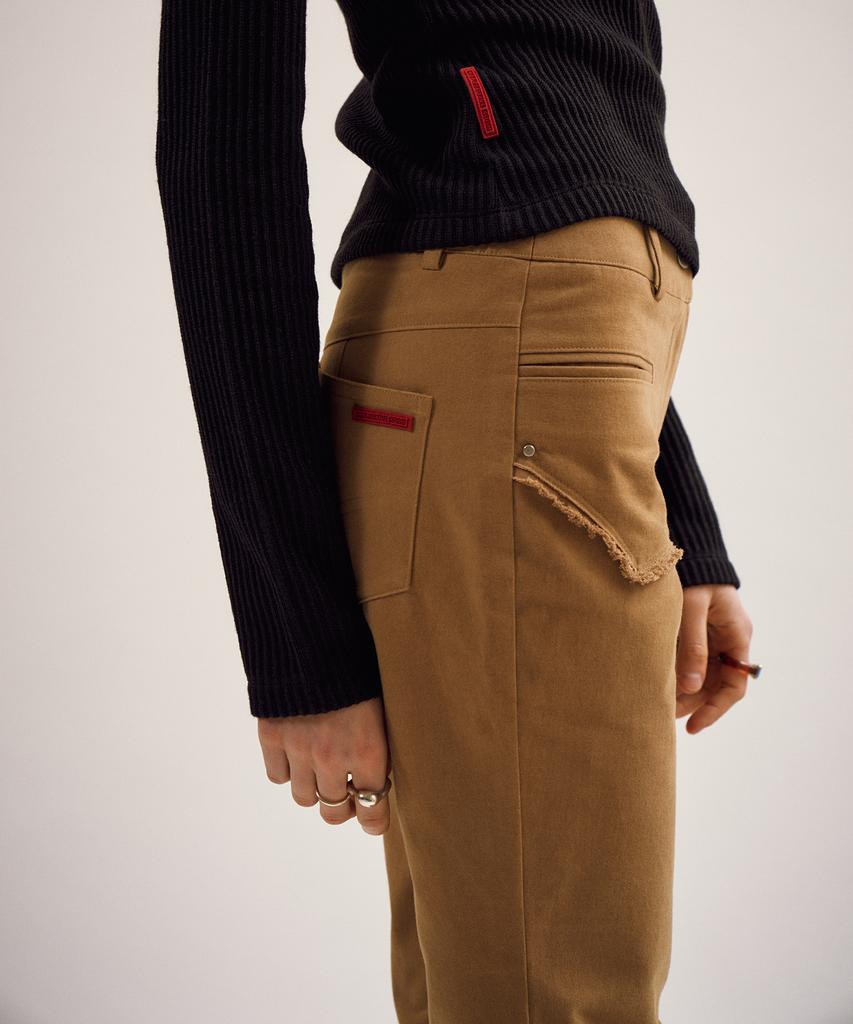 Lipeullegtibeulum Groovey Cutting Bootcut Pants (Desert Camel)