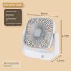 New Square-Shaped Desktop Fan, Compact Portable Fan, Mini Fan with Long-Lasting Battery Life, Desktop Fan