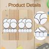 10Pcs Foldable Flying Disc Fans Folding Pocket Toy Set for Christmas