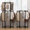 Multi-Functional Rotating Floor-Standing Drying Rack for Clothes and Hats