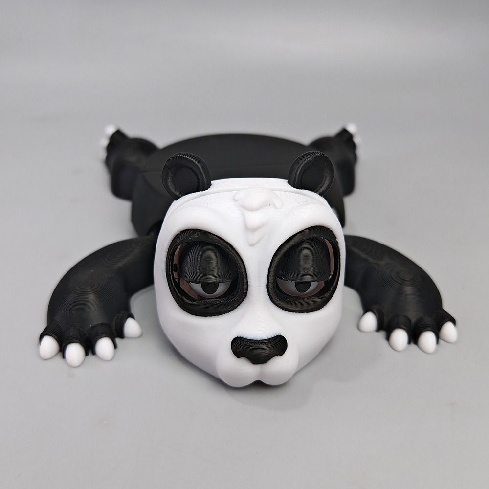 Ornament 3D Printed  Coaster Funny Expression Cup Pad Quirky Toys Panda Cup Pad  Funny  Toy