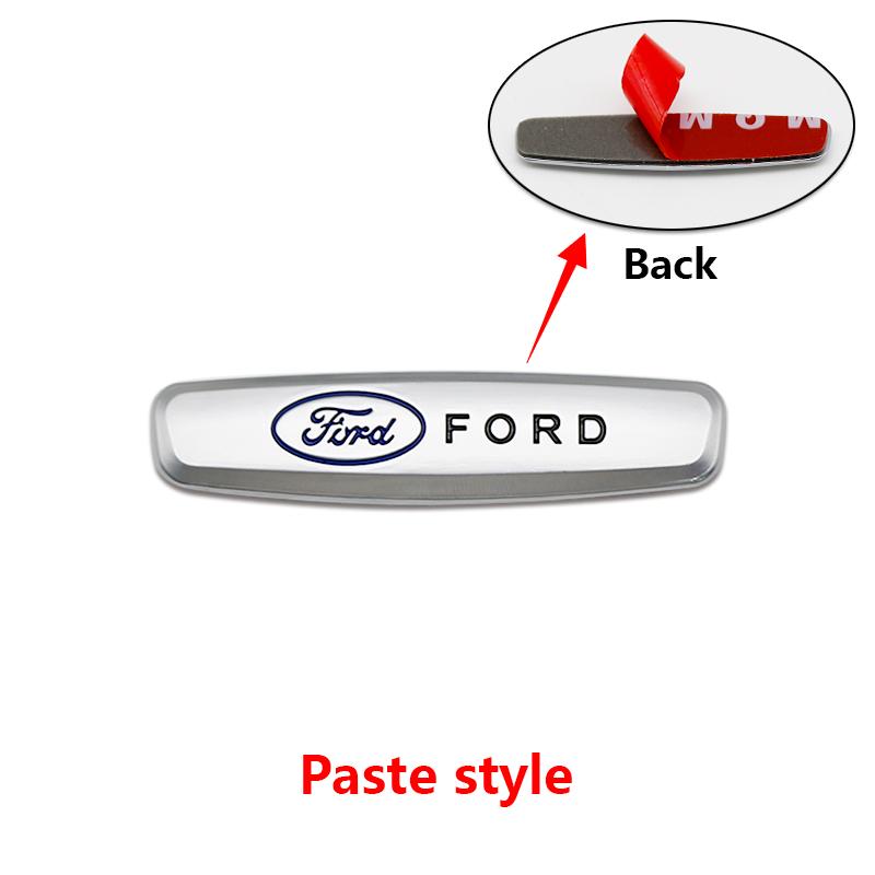 1/2Pcs Metal Car Seat Headrest Badge Emblem Backrest For Ford Focus Fiesta Mustang Mondeo Fusion Auto Interior Tuning Accessory
