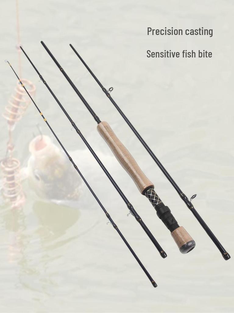 4-Section Carbon Fly Fishing Rod: Portable, Stream Lure, Euro-American Style