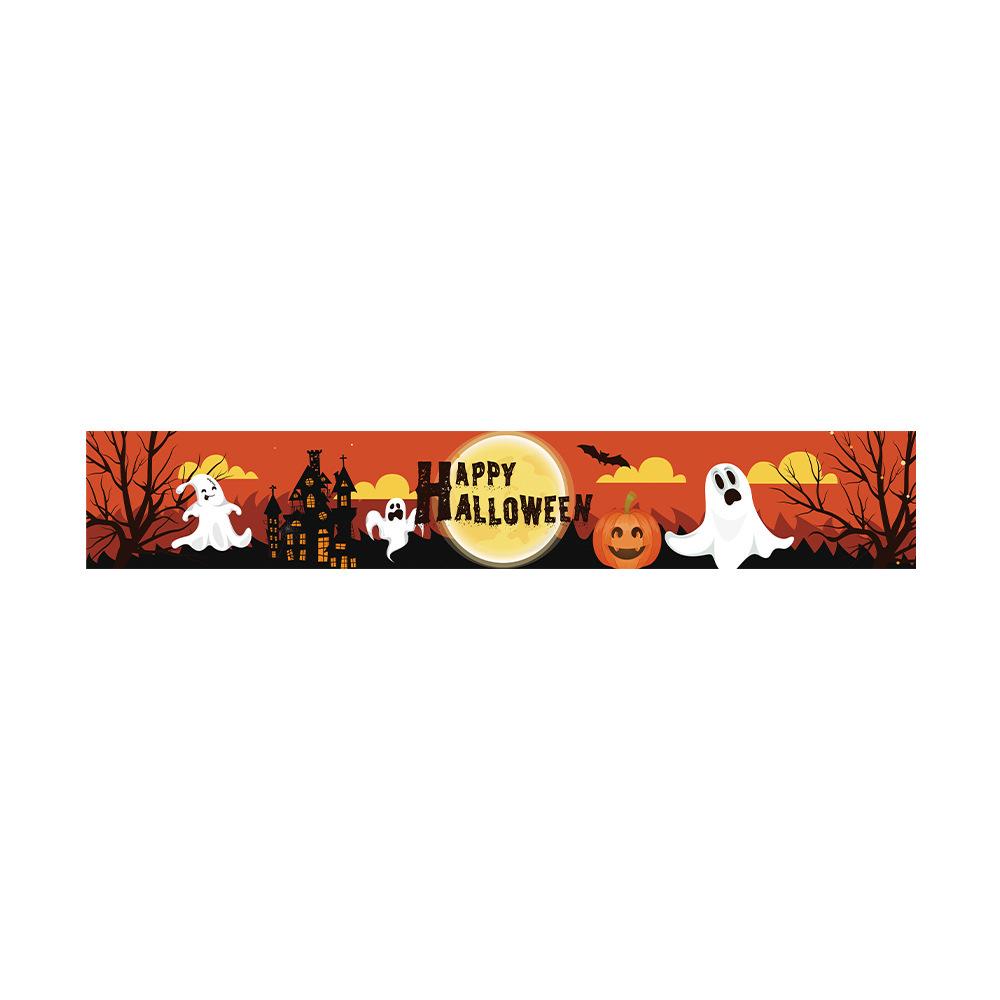 Customizable Day of the Dead Skull Banner for Halloween Party Decorations
