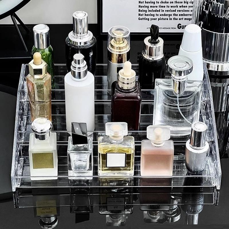 Prateleira de perfume de 3 camadas, organizador de cosméticos para animais de estimação, rack de armazenamento de perfume, expositor de bonecas, organizador de temperos de cozinha