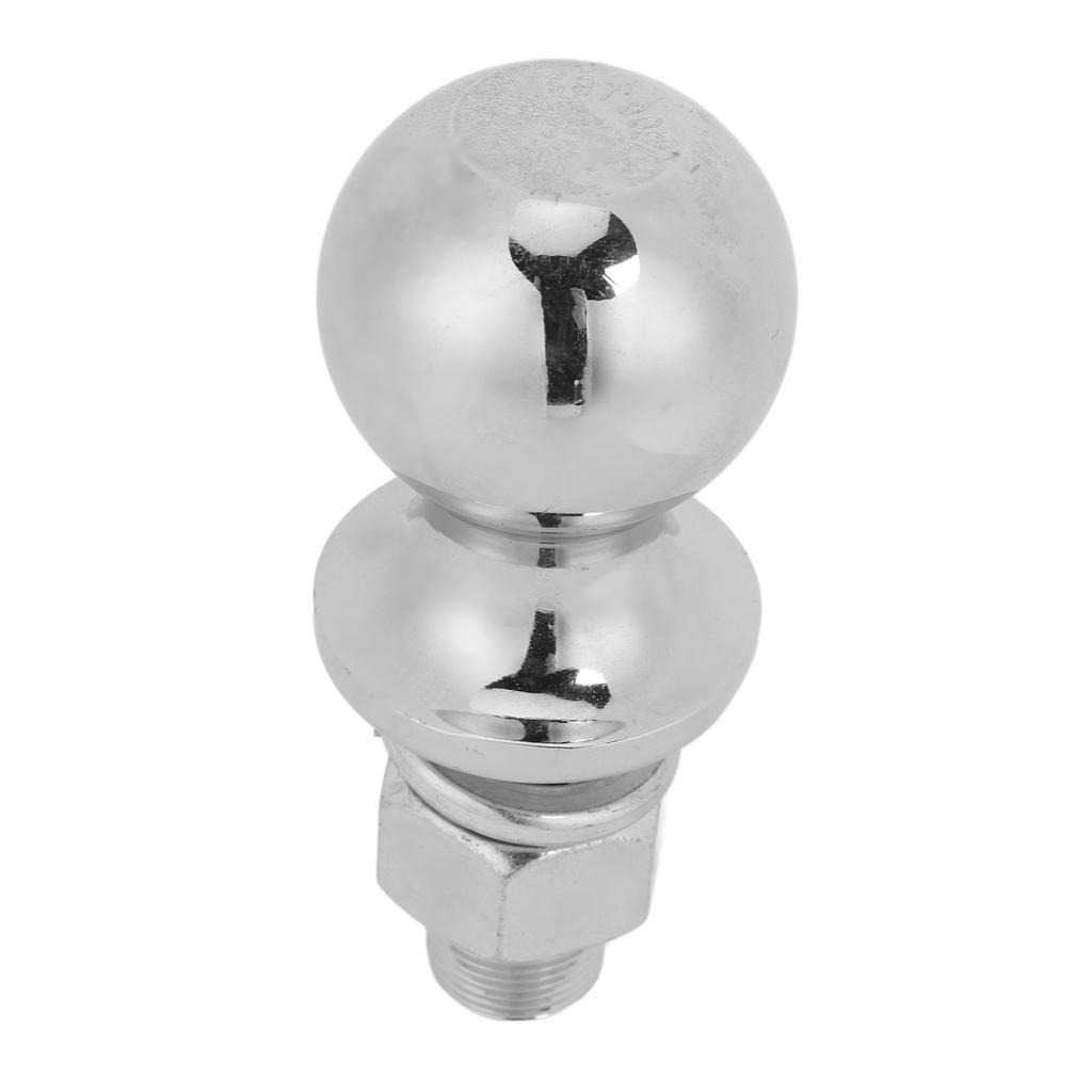 Chrome Trailer Hitch Ball 2 Inches Diameter 7500LBS Rated Towing Capacity with 2 1 8 X 1 Inches Shank for Boat Trailer