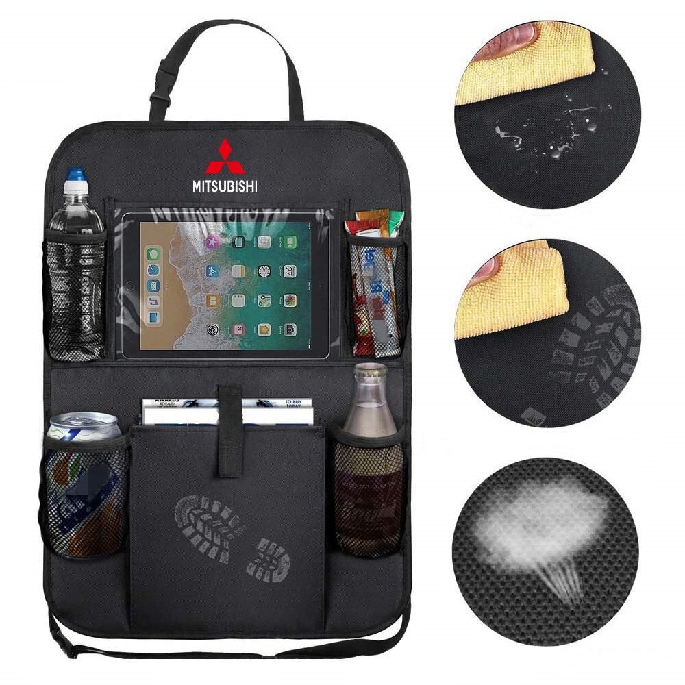 xksh2 Touch Screen Tablet Holder Auto Storage Pockets Cover Car Seat Back Car Accessories For Mitsubishi Asx Outlander 3 Xl l200 EX10