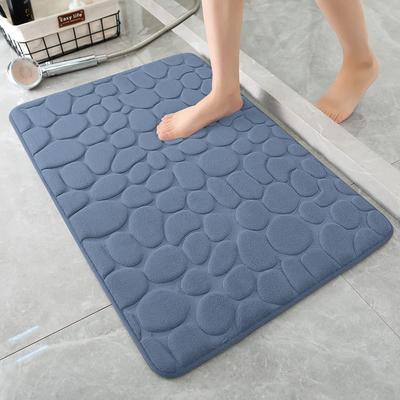 Mat Non -Slip Carpets Cobblestone Embossed Bathroom Bath In Wash Basin Bathtub Side Floor Rug Shower Room Doormat Memory Foam