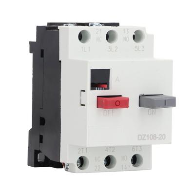 Kompaktleistungsschalter Hutschienenmontage Automobilmotorschutz AC380V 3P DZ108‑20