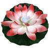 Beautiful Led Lotus Flower Lamp Water Floating Decorative Light With Battery Included For Outdoor And Indoor Use 18cm Red