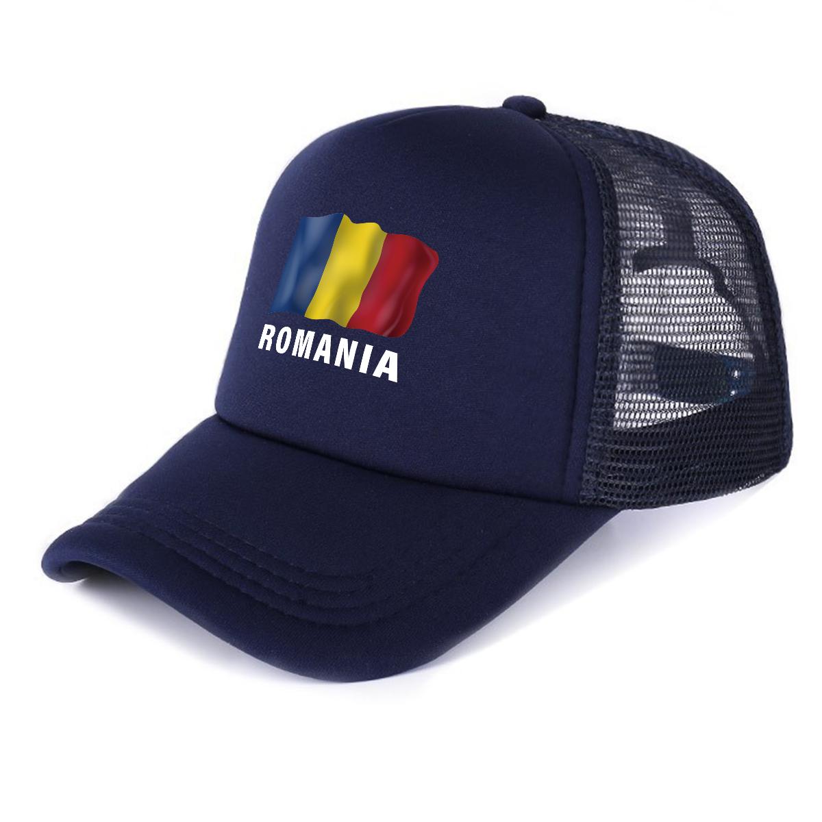 RoUnisexia Flag Printed Trucker Hat Adjustable Curved Brim Breathable Vintage Cap Unisex for Street Wear Mountaineering Travelling