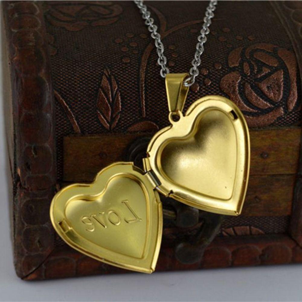 Heart Pendant Sweater Chain DIY Lovers Choker Necklace Chic Love Envelope Necklace  Couple