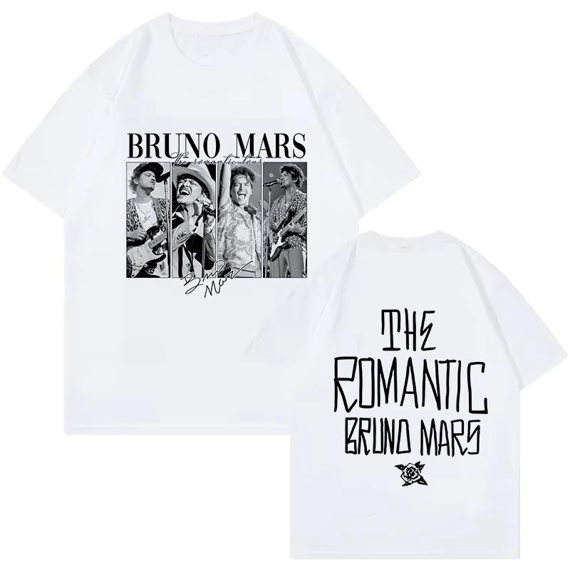 

Bruno Mars Print Vintage Tshirt The RoUnisextic Tour 2026 Graphic T Shirt Unisex Women Fashion EU Size Short Sleeve Top Clothes 4XL