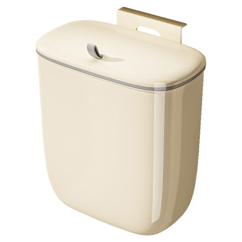 Trash Receptacle Garbage Container Space Saving Kitchen Sink Trash Can with Lid