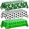 Oudain 3 Packs Soccer Party Decorations Supplies 54" X 108" Soccer Tablecloth, 3 Styles of Disposable Plastic Rectangular Table Covers for Soccer