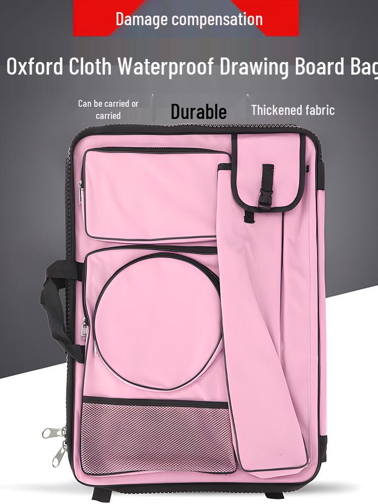 4K Multifunctional Waterproof Art Backpack - Large Zipper, Multi-Color Sketching & Drawing Board Bag