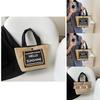 Cotton Linen Tote Bag With Letter Pattern For Daily Casual Fashion Girls
