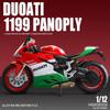 1/12 Ducati 1199 Panigale S Alloy Die Cast Motorcycle Model Toy Vehicle Collection Sound and Light Off Road Autocycle Toys Car