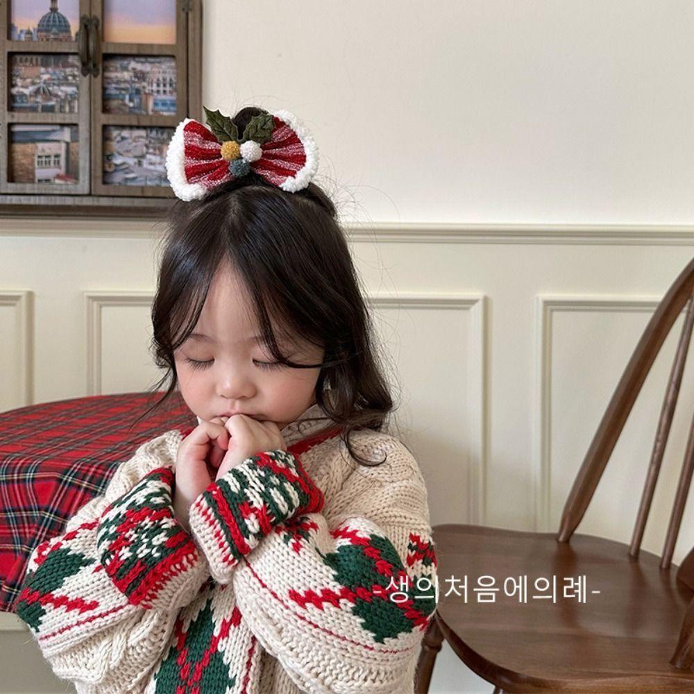 Merry Christmas Decor Bowknot Hair Hoop Christmas Children Hair Clip  Christmas Costume Dress Up