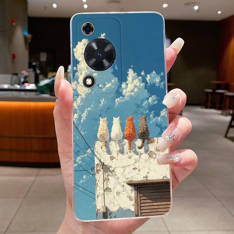 Casing For Huawei Nova Y63 Y72 Y72S Case Luxury Dragon Cute Cool Boys Girls Transparent Soft Silicone TPU Phone Cases Back Cover