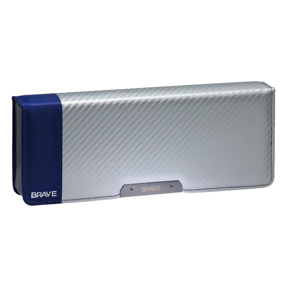 Sonic Pen Brave Carbon Fiber Silver Case, Double-Sided, Style, SK-5023-SV