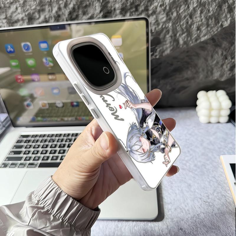 For IQOO 15 Ultra/15R/13/Z11/Z10/Z9 Turbo "Lynae" Hard Back Soft Border Phone Case/ IQOO Neo 11/Neo 10 Z9 Turbo Z10X Neo 9 Pro Shockproof IQOO Cover