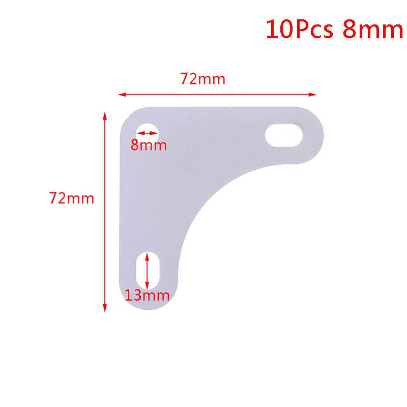 10Pcs Corner Plates For Slotted Angle Bar Triangular Piece Angle Steel Shelf Accessories