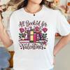 Valentines Day TShirt Book Lover Librarian Tee, All Booked for Valentines Unisex T-Shirt