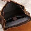 Retro Leather Men's Backpack Top Layer Cowhide Travel Backpack Large Capacity School Bag Crazy Horse Leather Laptop Bag NZPJ