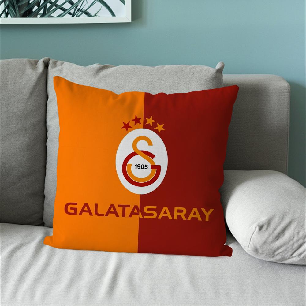 Turkey Sport-G-Galatasaray Club Pillow Case Sofa Bedside Table Bedroom Backrest Living Office Cushion Printed Square Multiple