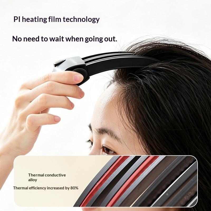 1Pcs 4-Claw Anti-Scald Hair Root High Skull Top Styling Tools Cordless Root Lifter Comb Wireless Heating Root Volumizing Clips