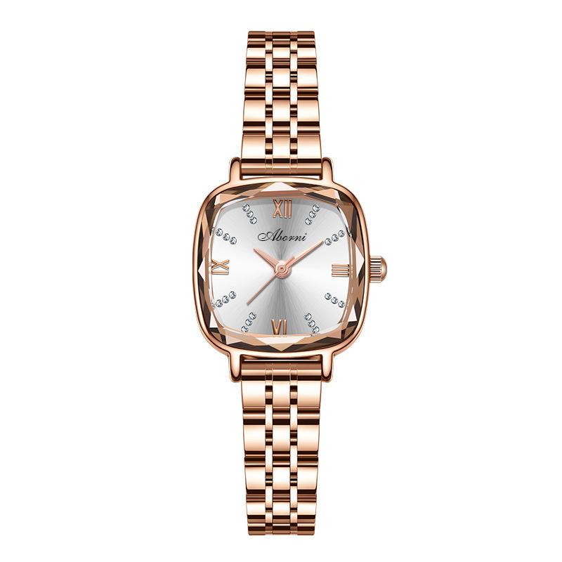

Swiss Women s Quartz Watch with Steel Band, Square Face, Small Dial