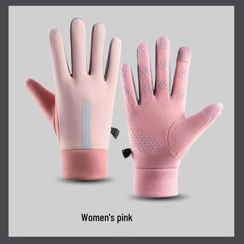 Windproof Fleece-Lined Gloves: Non-Slip, Touchscreen, Warm Cycling & Driving Gloves for Women & Men