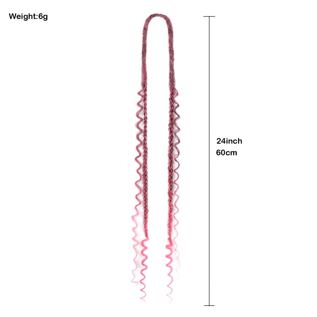 10 Stück/Los Häkelhaar Afro Göttin Böhmische Box Braids 24 Zoll Gehäkelte Box Braids mit River Locs Lockigen Enden Haar Synthetische Zöpfe