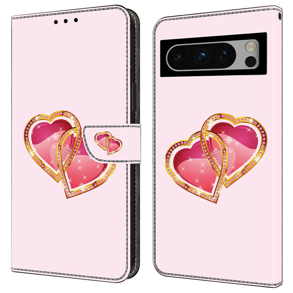 For Google Pixel 9/Pixel 9 Pro Case PU Leather Wallet Flip Phone Cover Pattern Printing