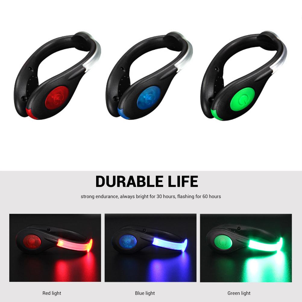 2 Stück LED Schuhclip-Leuchten USB-Aufladung Sicherheitsclip-Leuchten zum Laufen, Joggen, Walken, Radfahren