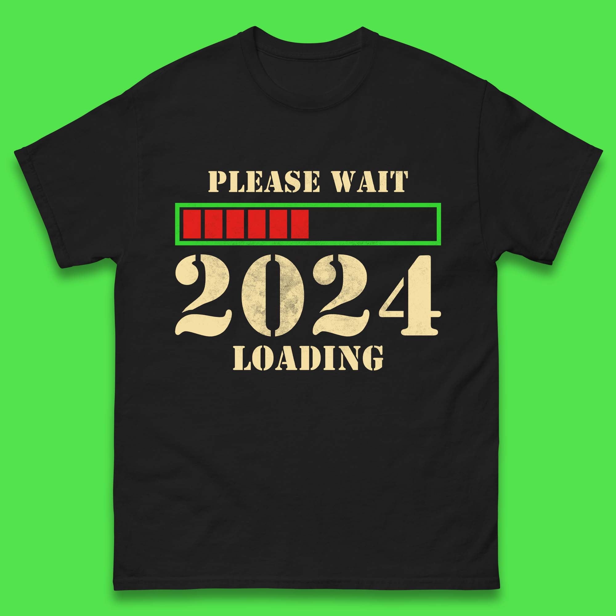 Please Wait 2024 Loading Mens T-Shirt Womens Tops Tees S