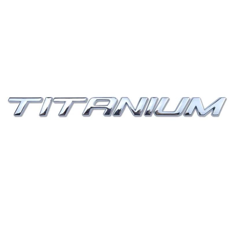 1pcs x Chrome Black TITANIUM REAR BOOT BADGE EMBLEM For Ecosport Fiesta Focus Mondeo Edge Escape Kuga Galaxy 2014+
