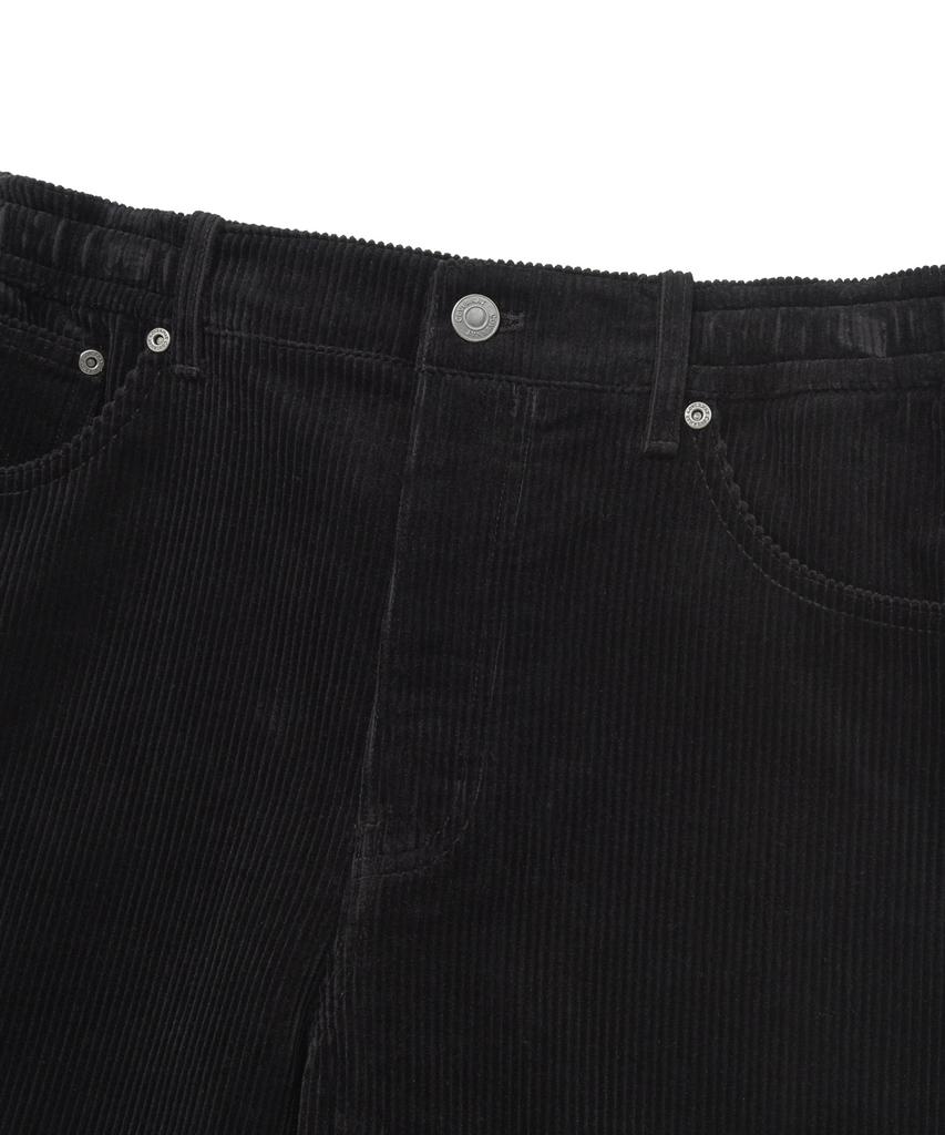 COVERNAT Semi-Wide Fit Corduroy Carpenter Pants Black